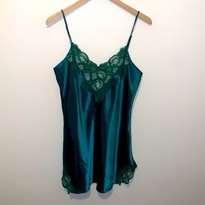 Victorias Secret 80’s Vintage Green Nightie Slip